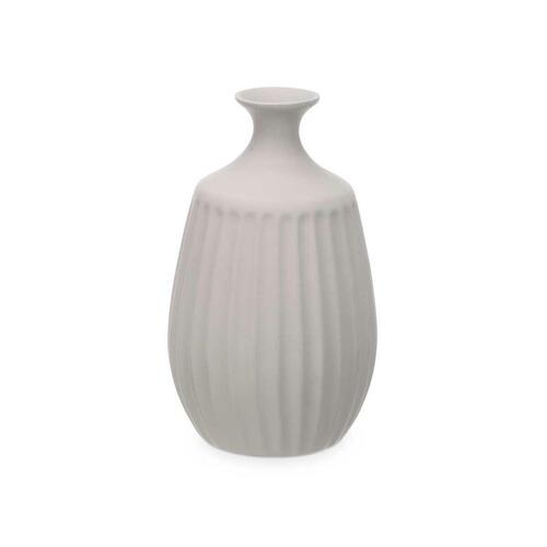 Vase Grå Keramik 19 x 31 x 19 cm (4 enheder) Striber