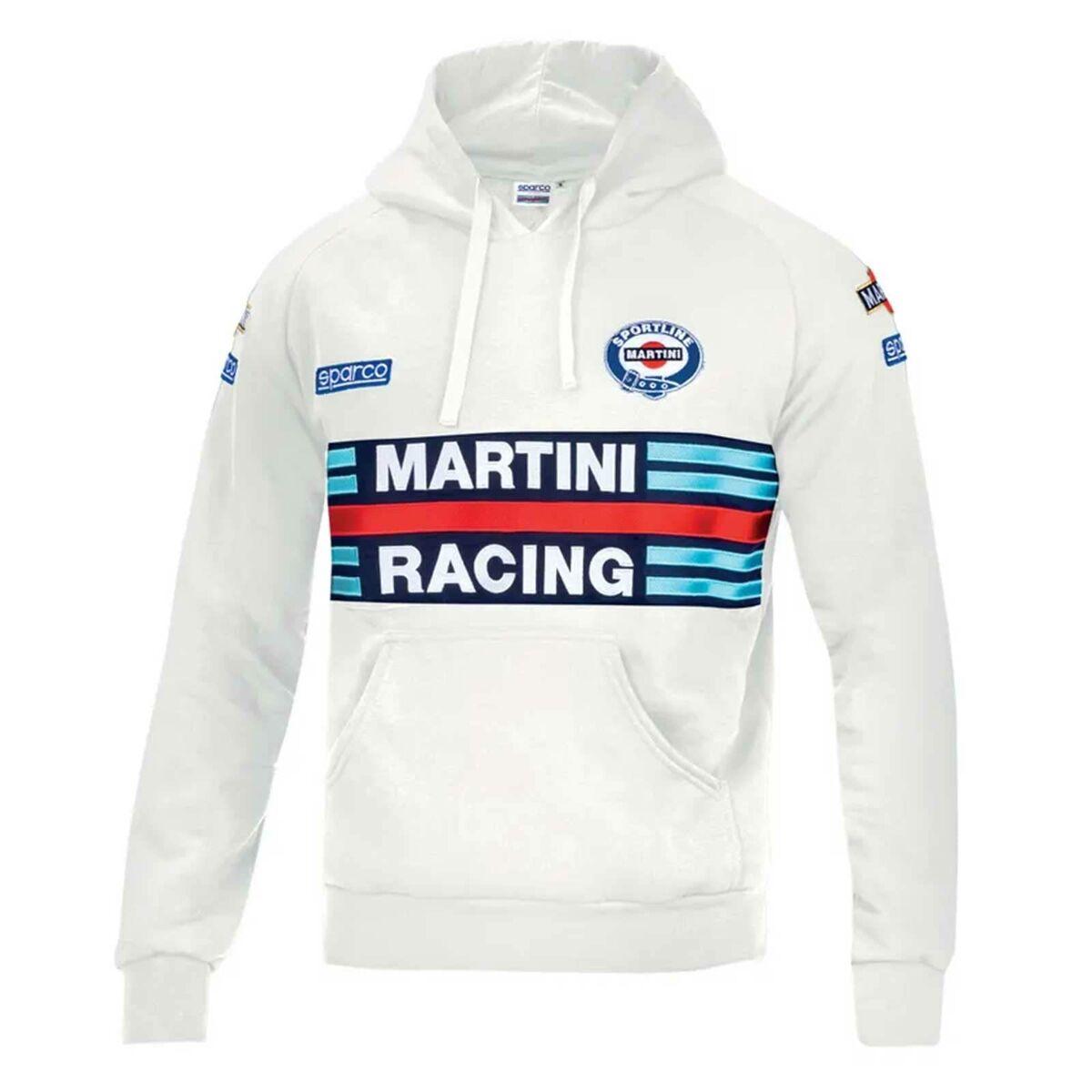 Hættetrøje Sparco Martini Racing S Hvid
