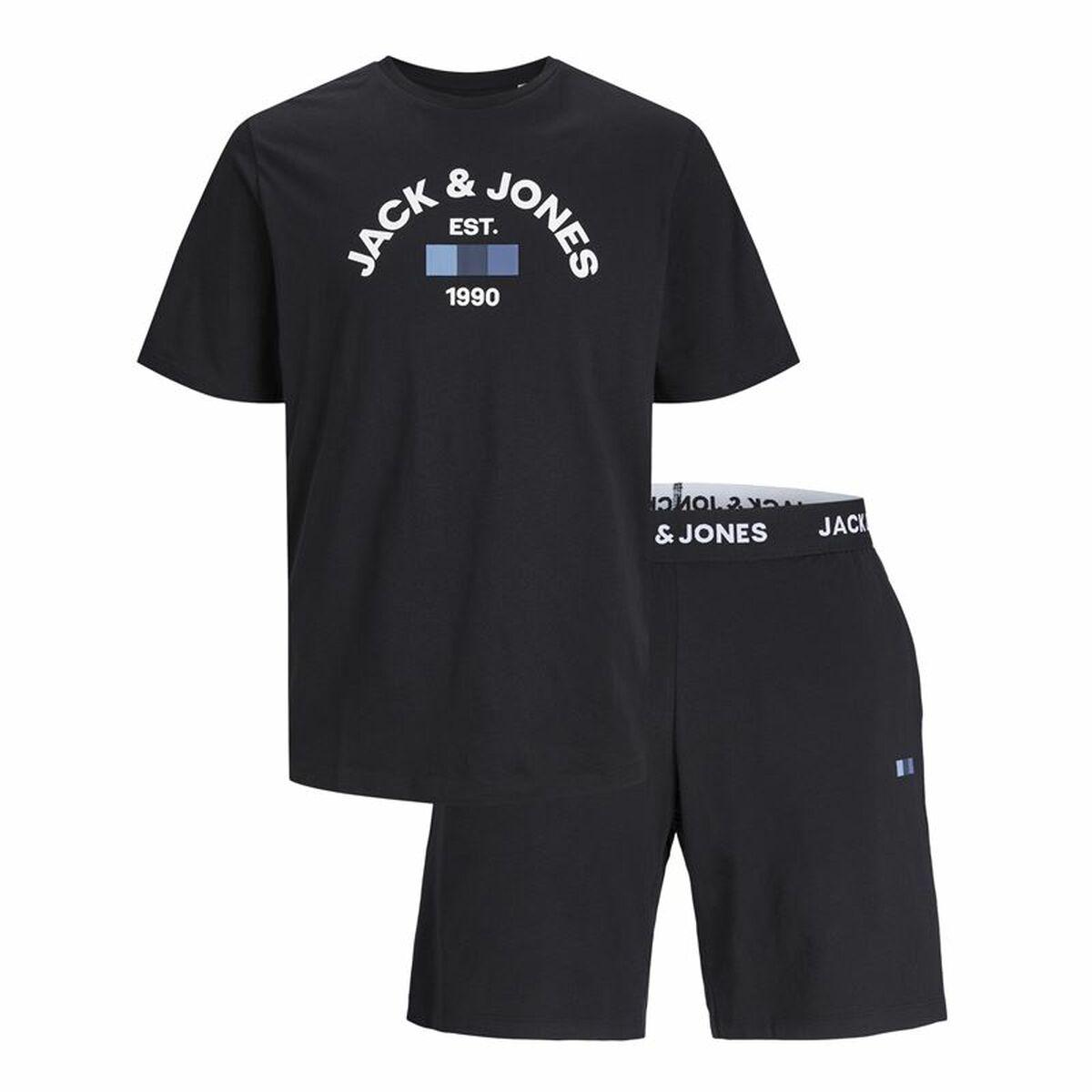 Sportstøj til voksne Jack & Jones Jactheo Ss Sort 2 Dele 2XL