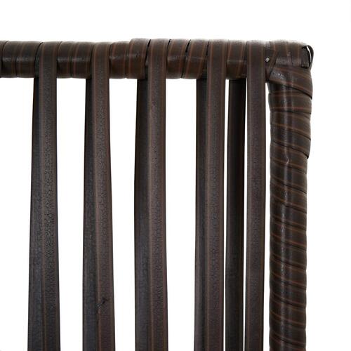 Rumdeler 6 paneler polyrattan brun