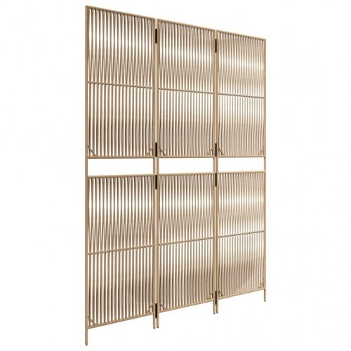 Rumdeler 3 paneler polyrattan beige