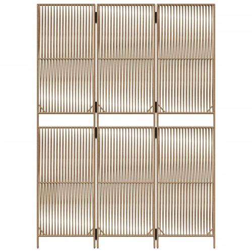 Rumdeler 3 paneler polyrattan beige