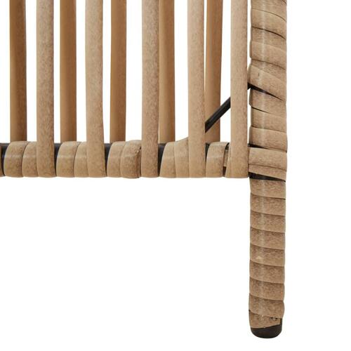 Rumdeler 3 paneler polyrattan beige