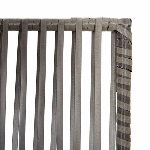 Rumdeler 3 paneler polyrattan grå