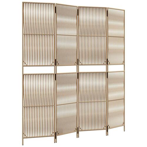 Rumdeler 4 paneler polyrattan beige