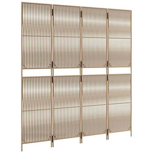 Rumdeler 4 paneler polyrattan beige