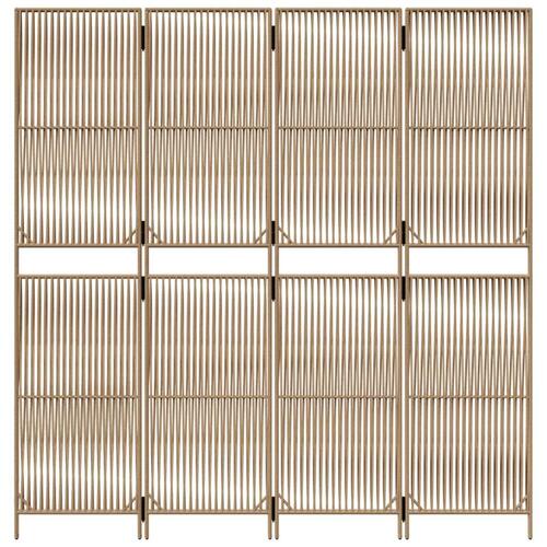 Rumdeler 4 paneler polyrattan beige