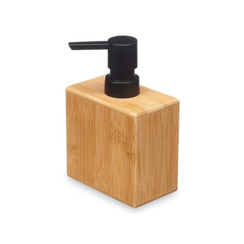 Sæbedispenser Sort Bambus Plastik 9,7 x 15 x 5,8 cm (12 enheder)