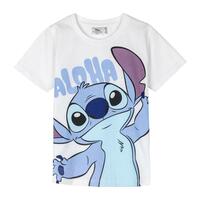 Børne Kortærmet T-shirt Stitch Hvid 5 år