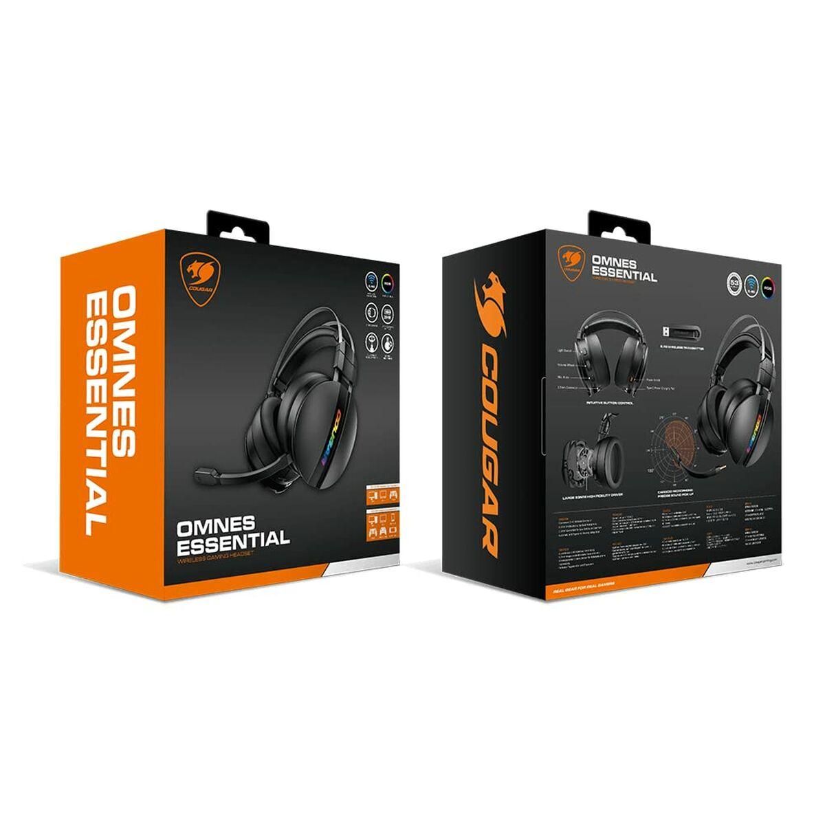 Gaming headset med mikrofon Cougar Omnes Essential - trådløst, sort