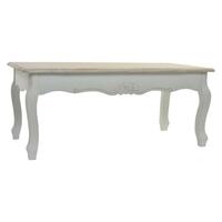 Sofabord Hvid Træ (120 x 60 x 50 cm)