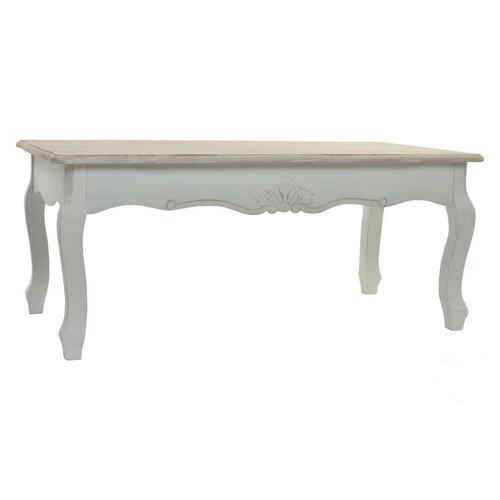 Sofabord Hvid Træ (120 x 60 x 50 cm)