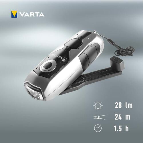 LED-lygte med Dynamo Varta 17680401 28 Lm