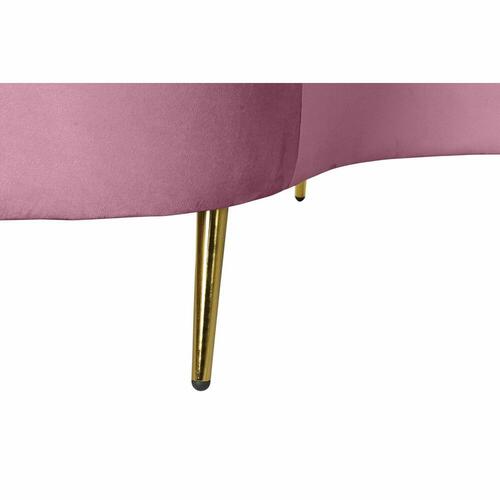 Sofa Pink Gylden Metal Polyester (210 x 120 x 84 cm)