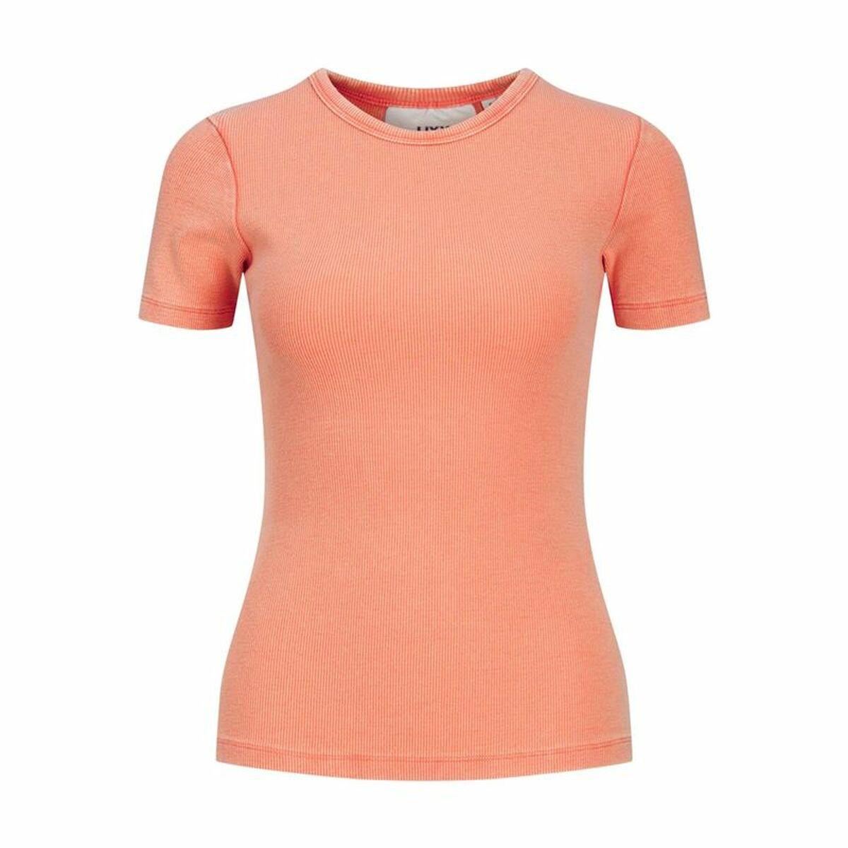 Kortærmet T-shirt til Kvinder Jack & Jones Jxfrankie Wash Ss Koral S