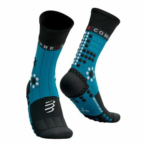 Sportsstrømper Compressport Pro Racing Sort/Blå Sort 35-38