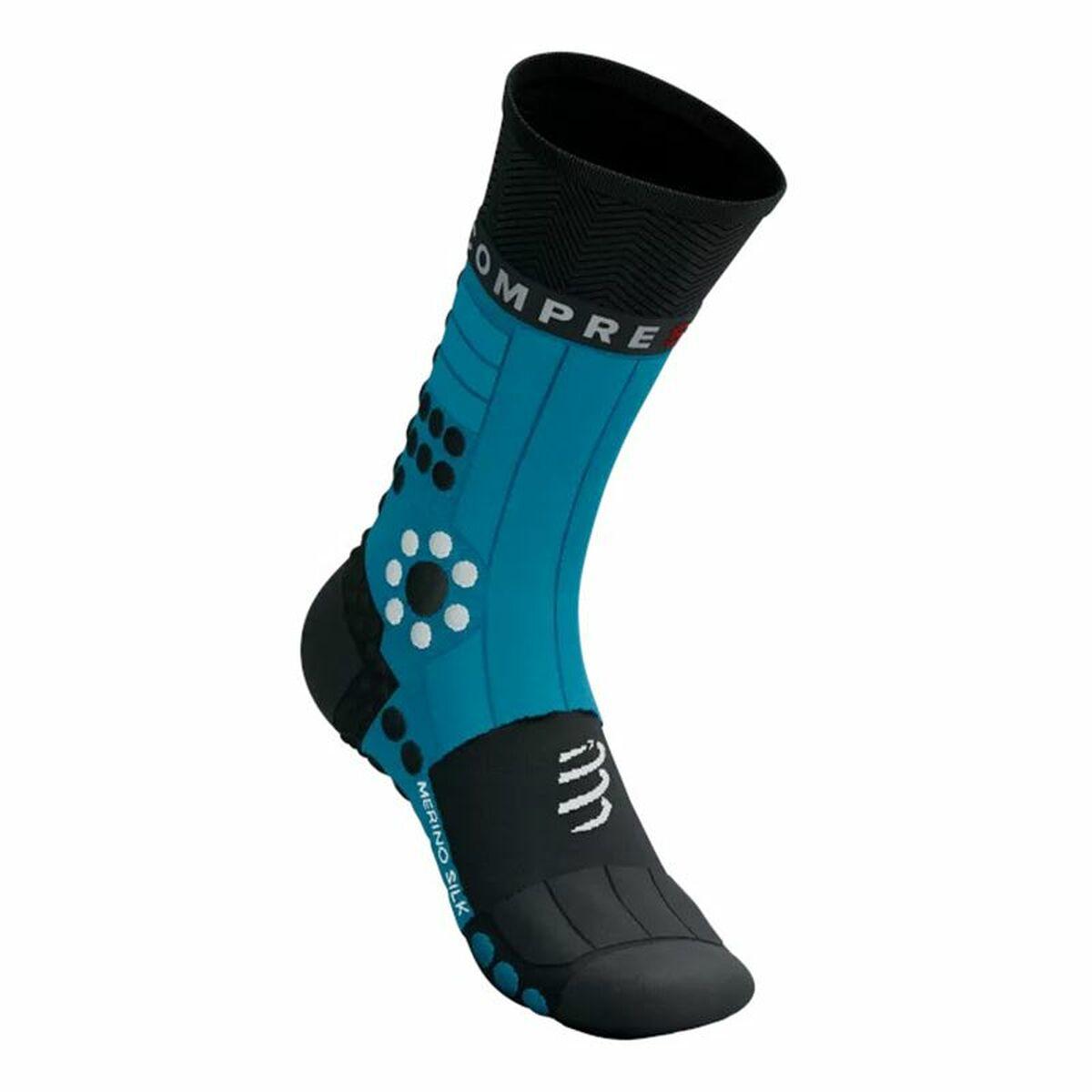 Sportsstrømper Compressport Pro Racing Sort/Blå Sort 42-44