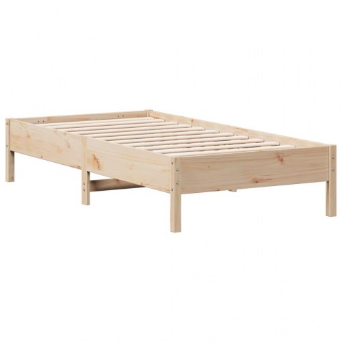Sengeramme uden madras 90x190 cm massivt fyrretræ