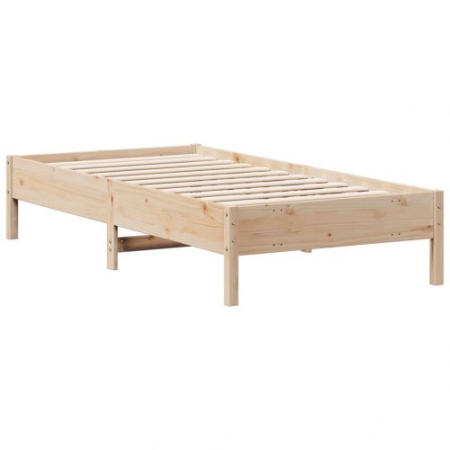 Sengeramme uden madras 90x190 cm massivt fyrretræ