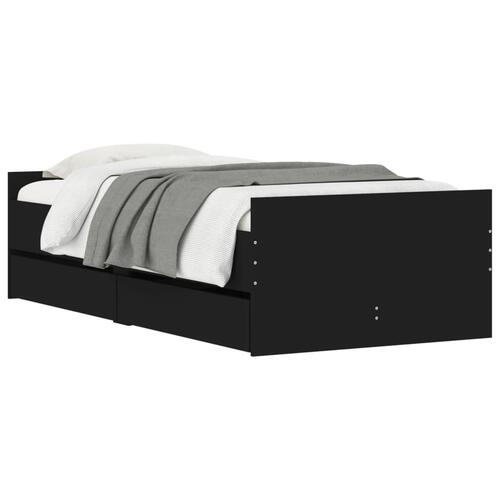 Sengeramme med skuffer 75x190 cm Small Single sort