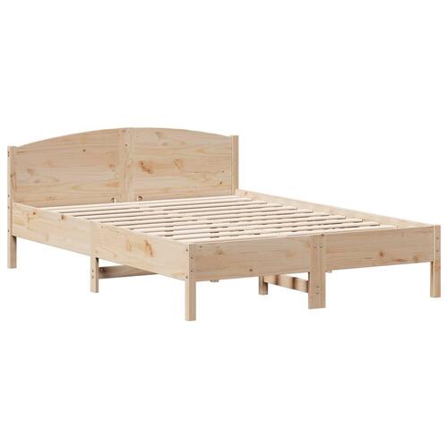 Sengeramme uden madras 150x200 cm massivt fyrretræ