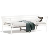 Daybed 75x190 cm massivt fyrretræ hvid