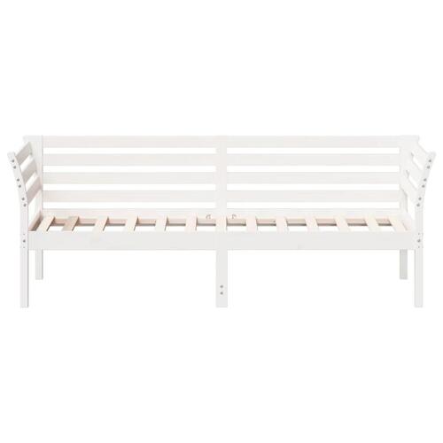 Daybed 75x190 cm massivt fyrretræ hvid