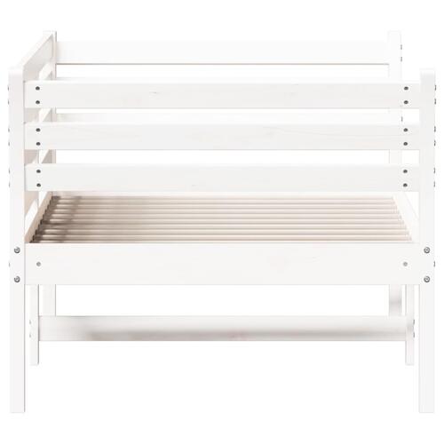 Daybed 75x190 cm massivt fyrretræ hvid
