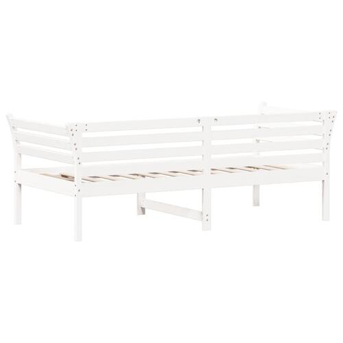 Daybed 75x190 cm massivt fyrretræ hvid