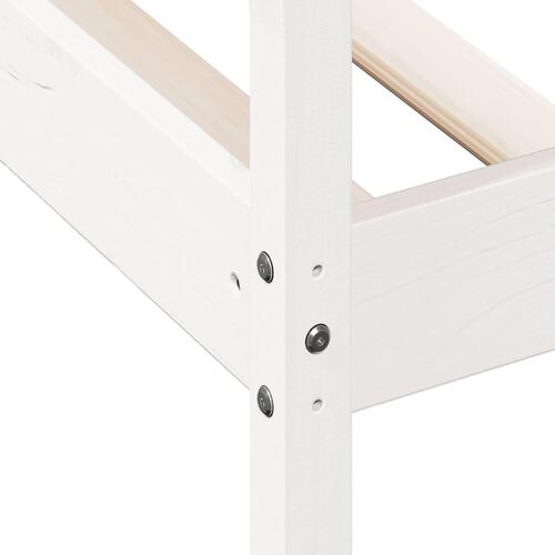 Daybed 75x190 cm massivt fyrretræ hvid