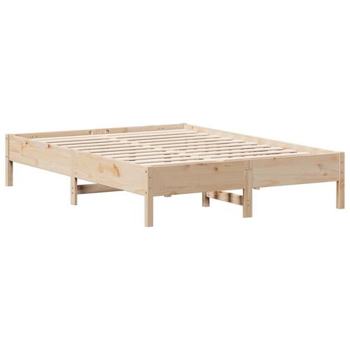Sengeramme uden madras 160x200 cm massivt fyrretræ