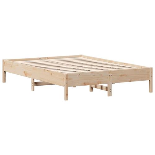 Sengeramme uden madras 160x200 cm massivt fyrretræ