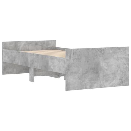 Sengeramme med skuffer 75x190 cm Small Single betongrå