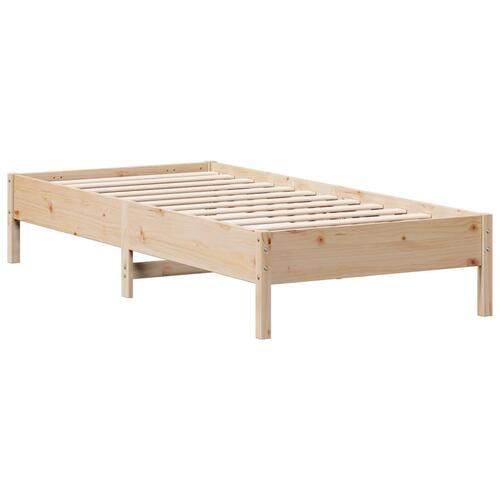 Sengeramme uden madras 90x200 cm massivt fyrretræ