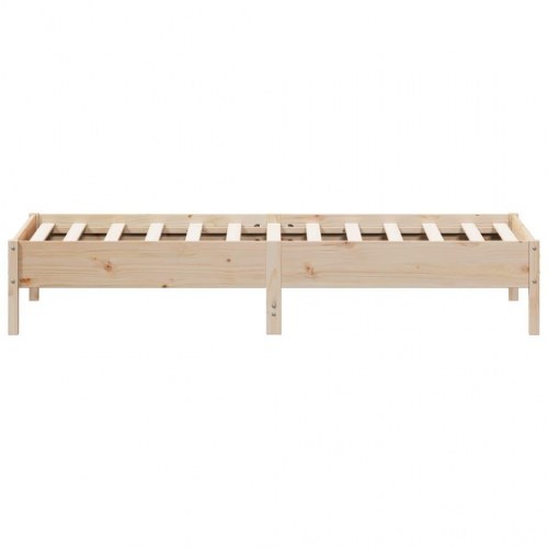 Sengeramme uden madras 100x200 cm massivt fyrretræ