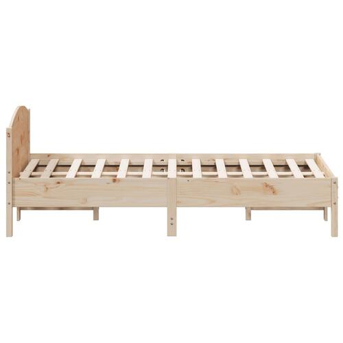 Sengeramme uden madras 160x200 cm massivt fyrretræ