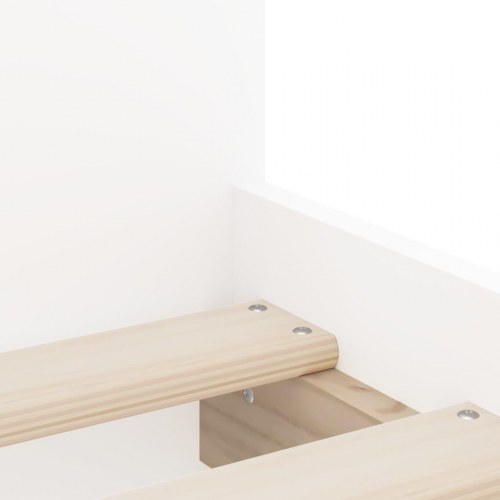 Sengeramme med skuffer 75x190 cm Small Single hvid