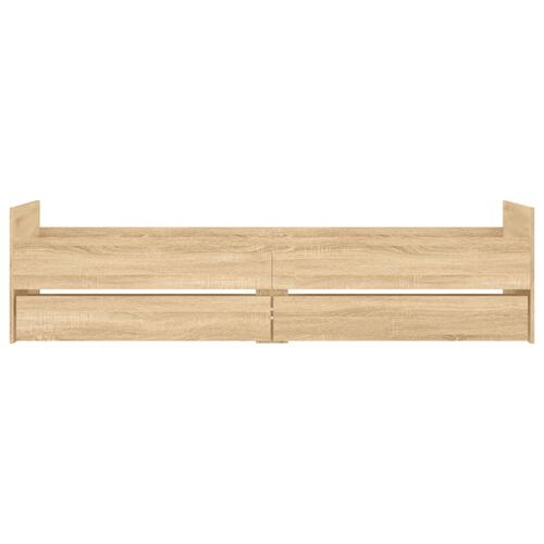 Sengeramme med skuffer 75x190 cm Small Single sonoma-eg