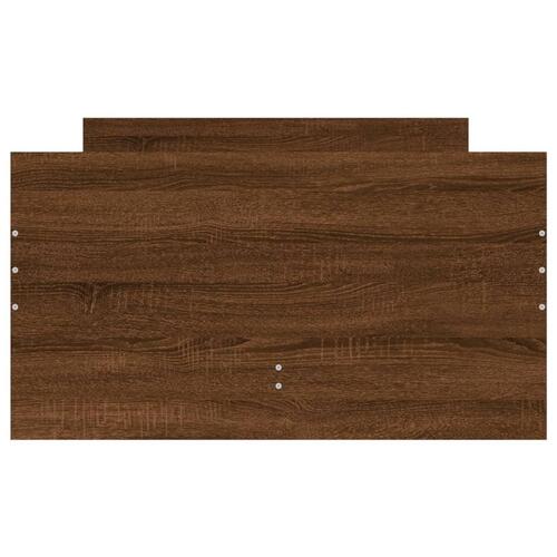 Sengeramme med skuffer 75x190 cm Small Single brun egetræsfarve