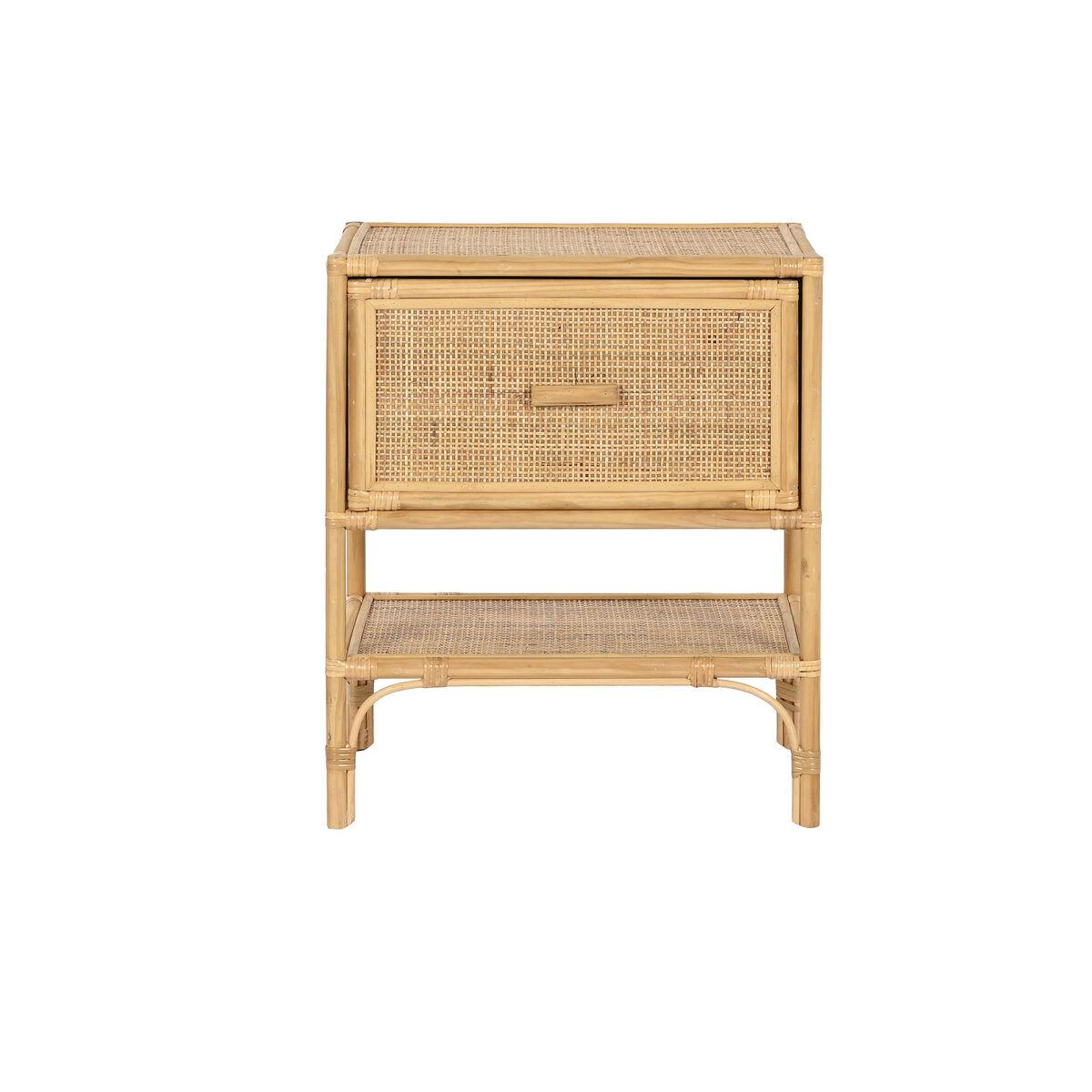 Natbord Home ESPRIT Brun Rattan 47 x 30 x 55 cm