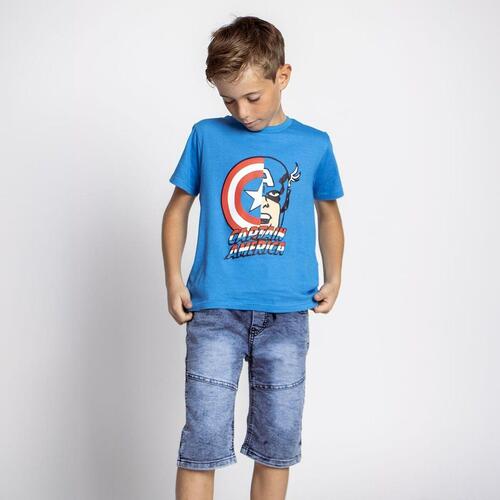 Børne Kortærmet T-shirt The Avengers Blå 10 år