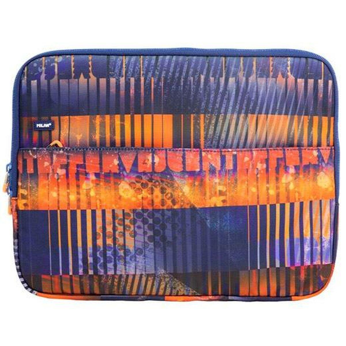 Laptop cover Milan Fizz Marineblå Orange 13" 34,5 x 26 x 2,5 cm