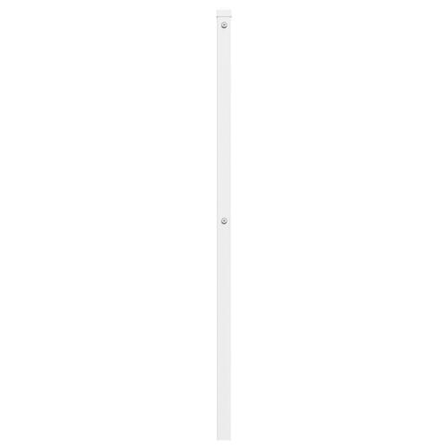 Sengegavl 135 cm metal hvid