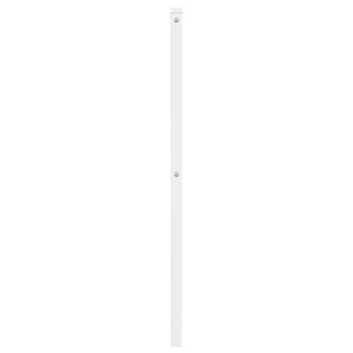 Sengegavl 80 cm metal hvid
