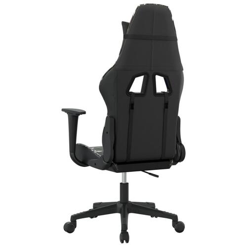 Gamingstol kunstlæder sort og camouflage
