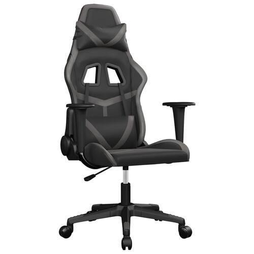 Gamingstol kunstlæder sort og grå