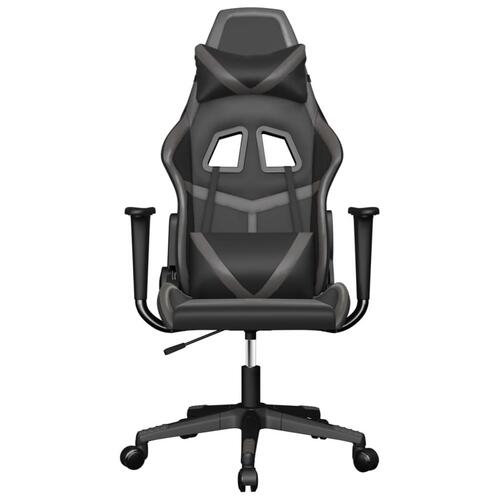 Gamingstol kunstlæder sort og grå