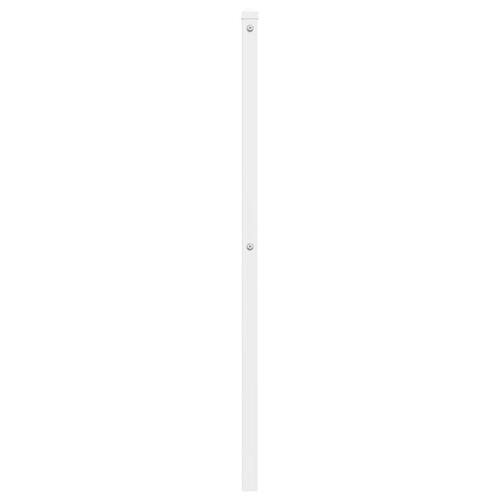 Sengegavl 180 cm metal hvid