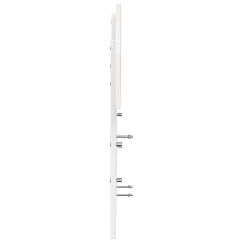 Sengegavl 150 cm massivt fyrretræ hvid