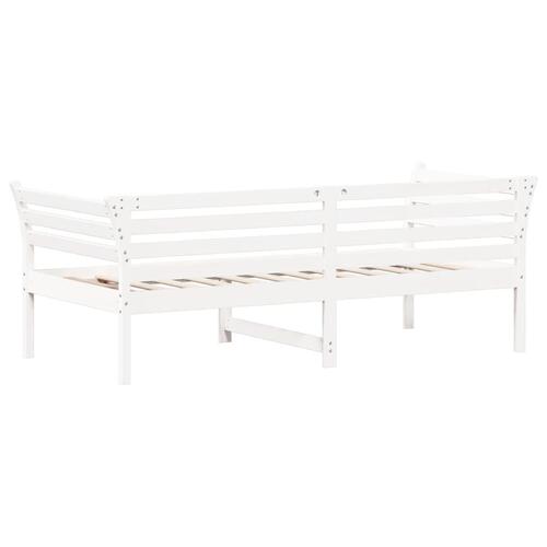 Daybed uden madras 90x190 cm massivt fyrretræ hvid